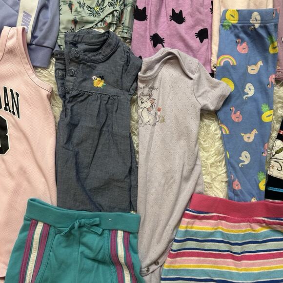 Baby Girls Mixed Lot of 12 Dresses, Outfits, Clothes SZ 24 Months 2T Toddler - Picture 7 of 8